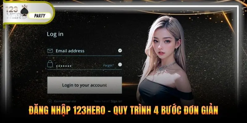 Đăng nhập 123Hero - Quy trình 4 bước đơn giản